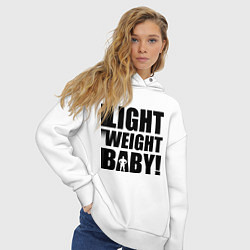 Толстовка оверсайз женская Light weight baby, цвет: белый — фото 2