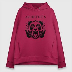 Женское худи оверсайз Architects - rock panda