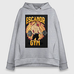 Толстовка оверсайз женская Эсканор грех гордыни gym, цвет: меланж