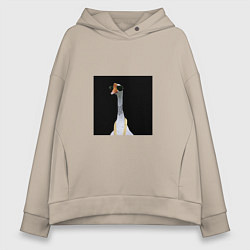Толстовка оверсайз женская Cool goose, цвет: миндальный