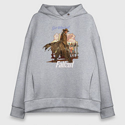 Толстовка оверсайз женская Ghoul fallout Get Wasted, цвет: меланж