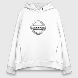 Женское худи оверсайз Nissan logo