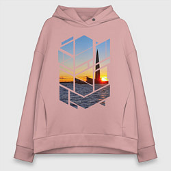 Женское худи оверсайз Лахта центр в Санкт-Петербурге