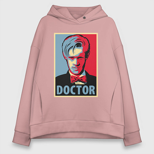 Женское худи оверсайз Doctor / Пыльно-розовый – фото 1