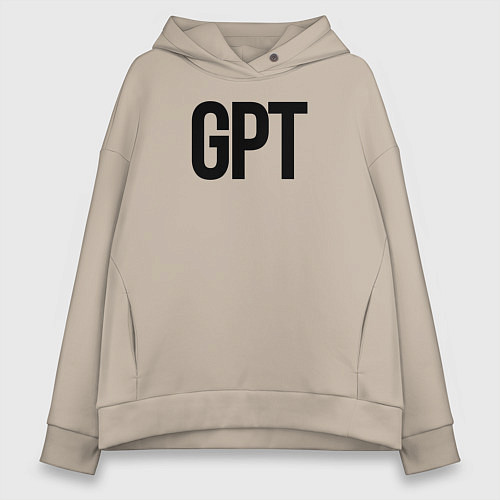 Женское худи оверсайз GPT / Миндальный – фото 1