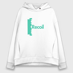 Толстовка оверсайз женская Recoil - Alan from depeche mode project, цвет: белый