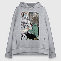 Толстовка оверсайз женская Кайдзю номер восемь Кафка Хибино, цвет: меланж