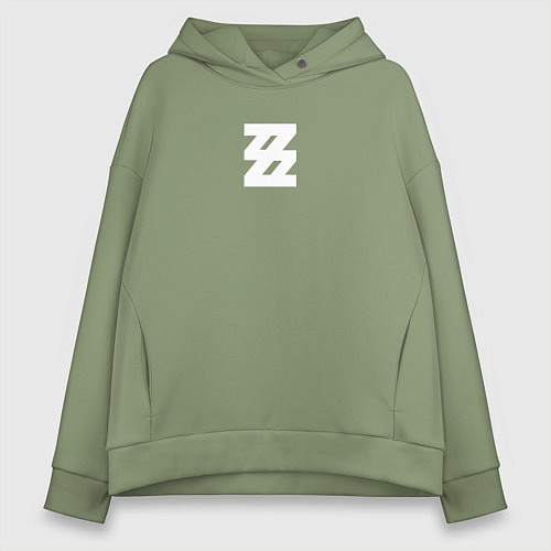 Женское худи оверсайз Zenless Zone Zero logotype / Авокадо – фото 1