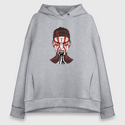 Женское худи оверсайз Senua - Hellblade / Меланж – фото 1