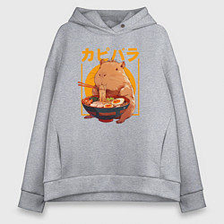 Женское худи оверсайз Japan style capybara