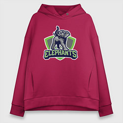 Женское худи оверсайз Elephants