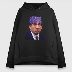 Толстовка оверсайз женская Prison mike Michael Scott офис, цвет: черный