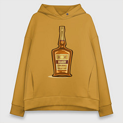 Женское худи оверсайз Brandy bottle