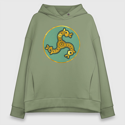 Женское худи оверсайз Франки из Total War: Attila / Авокадо – фото 1