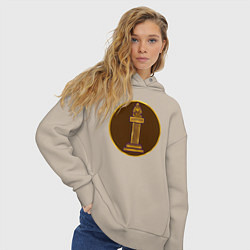 Толстовка оверсайз женская Лахмиды из Total War: Attila, цвет: миндальный — фото 2