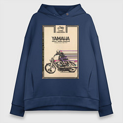 Женское худи оверсайз Мотоцикл Yamaha