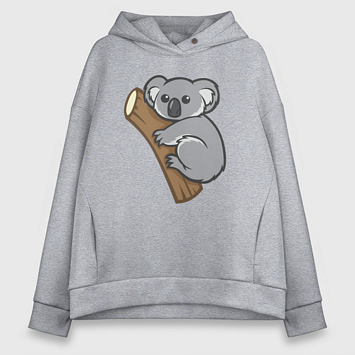 Женское худи оверсайз Koala / Меланж – фото 1