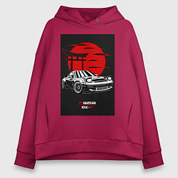 Женское худи оверсайз Mazda rx-7 jdm style