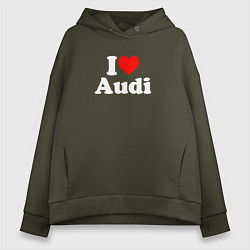 Женское худи оверсайз I love Audi