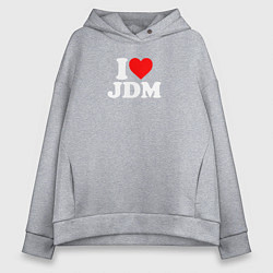 Женское худи оверсайз I love JDM