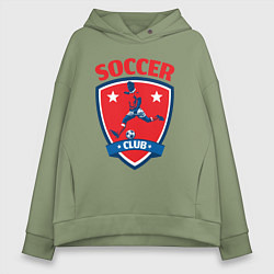 Женское худи оверсайз Sport soccer club