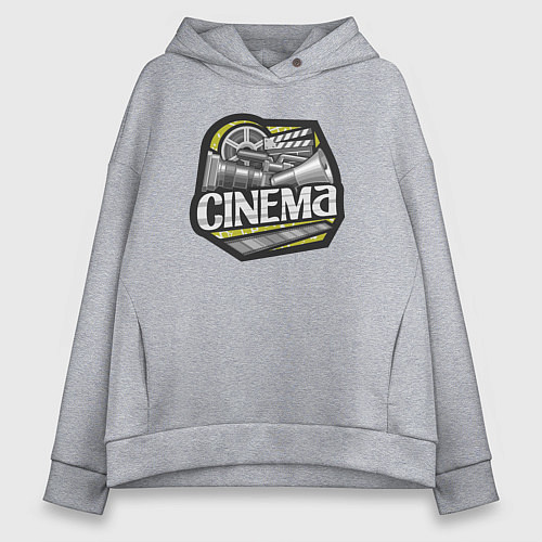 Женское худи оверсайз Киношка / Меланж – фото 1