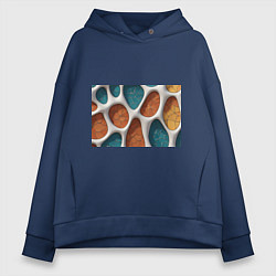 Толстовка оверсайз женская Вдохновлено Антонио Гауди, цвет: тёмно-синий