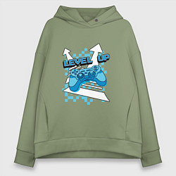 Толстовка оверсайз женская Повышая уровень, цвет: авокадо