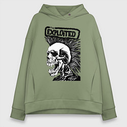 Женское худи оверсайз The exploited skull