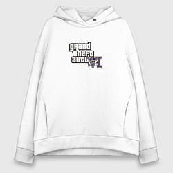 Женское худи оверсайз Grand Theft Auto 6 vice city logo