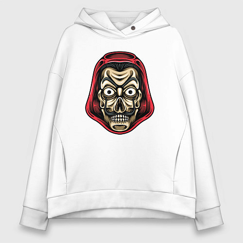 Женское худи оверсайз Dead professor / Белый – фото 1
