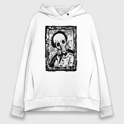 Толстовка оверсайз женская Gaslight Grin, цвет: белый