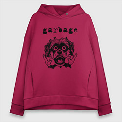 Женское худи оверсайз Garbage - rock dog