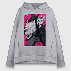 Толстовка оверсайз женская Дандадан Кэн Такакура, цвет: меланж