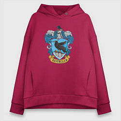 Толстовка оверсайз женская Ravenclaw факультет, цвет: маджента