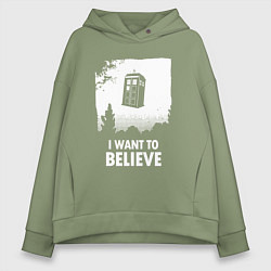 Женское худи оверсайз Tardis believe
