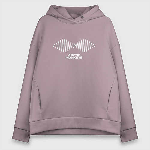 Женское худи оверсайз Arctic Monkeys logo / Сиреневый – фото 1