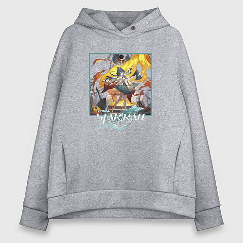 Женское худи оверсайз Юньли / Меланж – фото 1