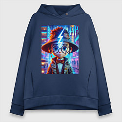 Женское худи оверсайз Гарри Поттер юниор - неоновое свечение