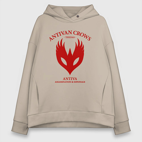 Женское худи оверсайз Antivan Crows - Dragon Age / Миндальный – фото 1