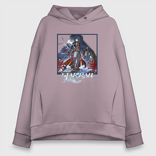 Женское худи оверсайз Блэйд / Сиреневый – фото 1
