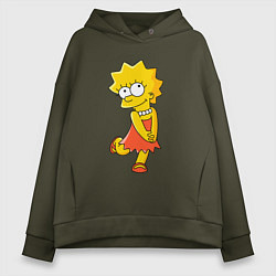 Женское худи оверсайз Lisa Simpson