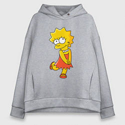 Женское худи оверсайз Lisa Simpson