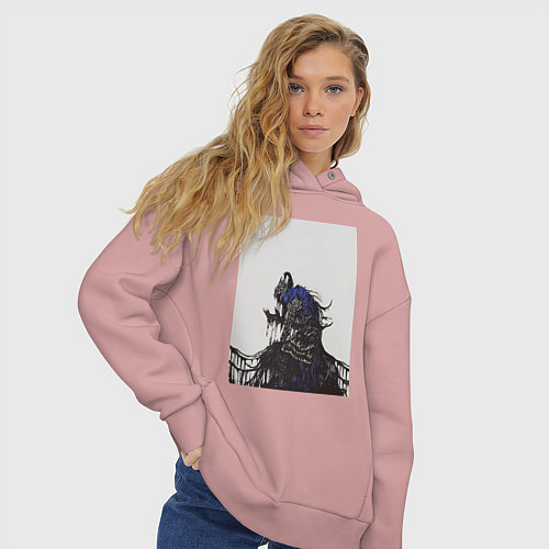Женское худи оверсайз Artorias of the Abyss / Пыльно-розовый – фото 3