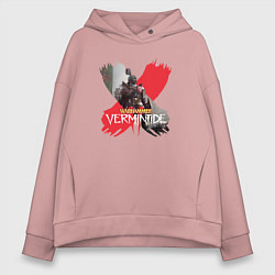Толстовка оверсайз женская Vermintide 2 - Markus Kruber из Warhammer, цвет: пыльно-розовый