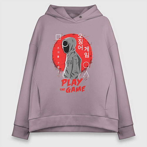 Женское худи оверсайз Play the game / Сиреневый – фото 1