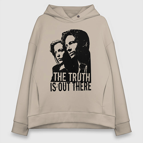 Женское худи оверсайз Fox and Dana / Миндальный – фото 1