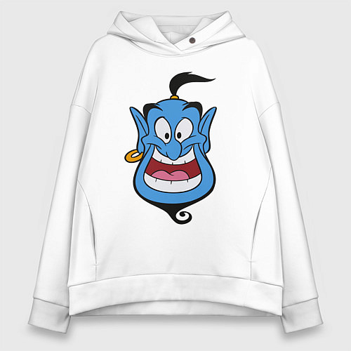 Женское худи оверсайз Аладдин - Джинни / Белый – фото 1