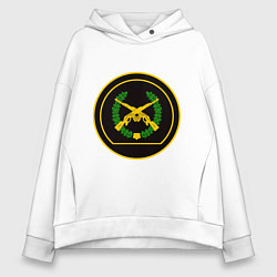 Женское худи оверсайз Мотострелковые войска: шеврон без текста