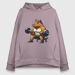 Женское худи оверсайз Капибара жим